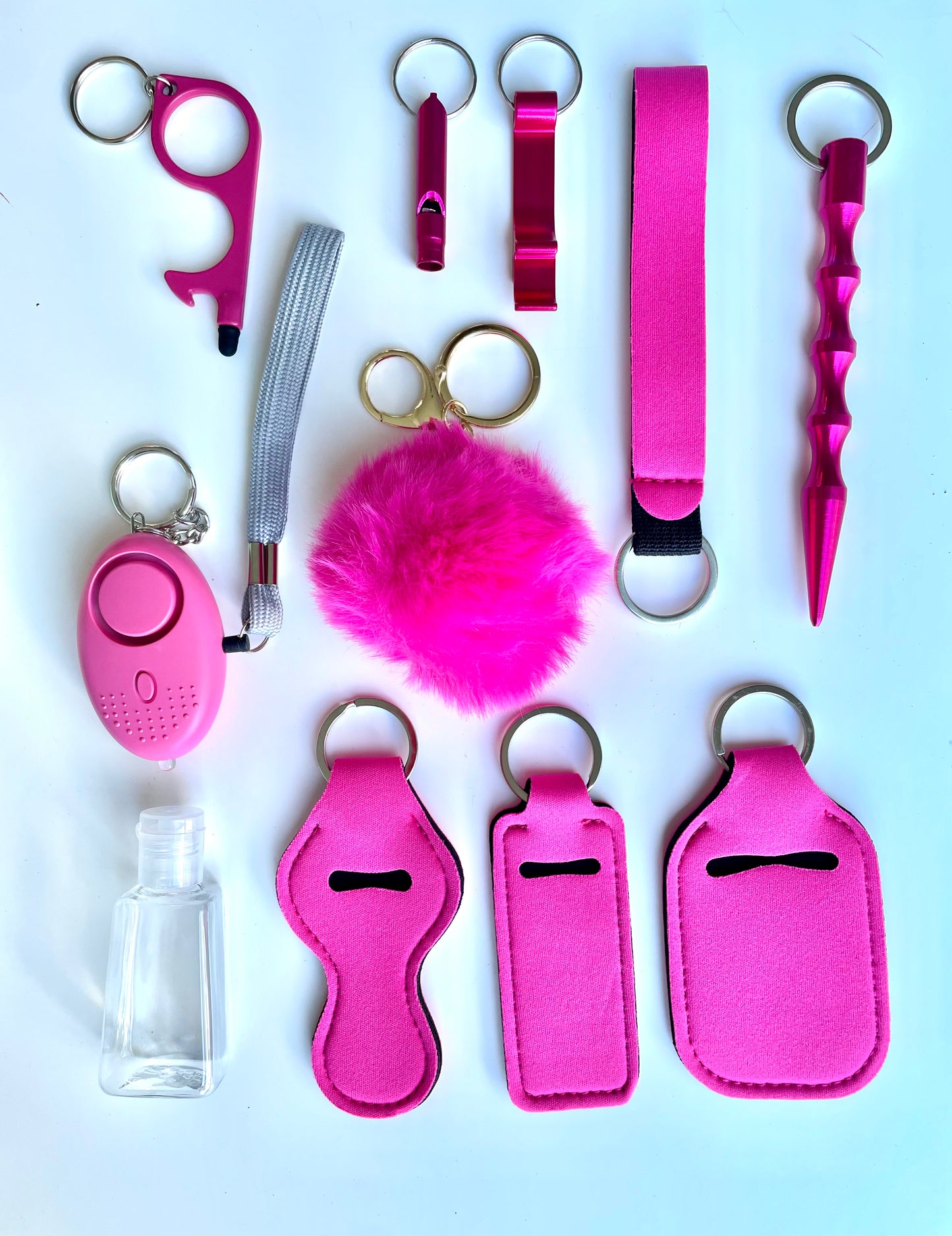 Set de Llavero Autodefensa - Incluye 11 Productos (Variedad)