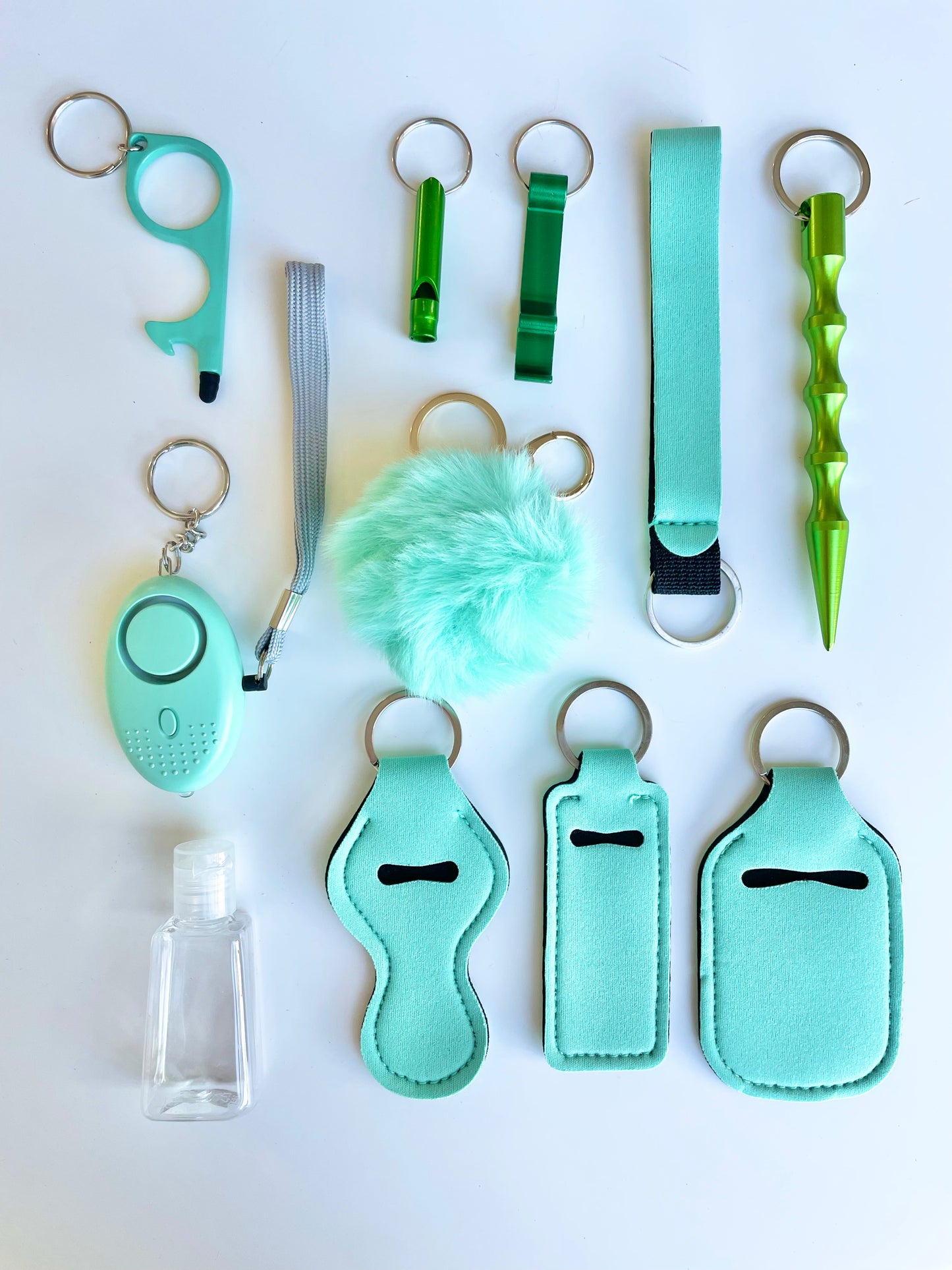 Set de Llavero Autodefensa - Incluye 11 Productos (Variedad)