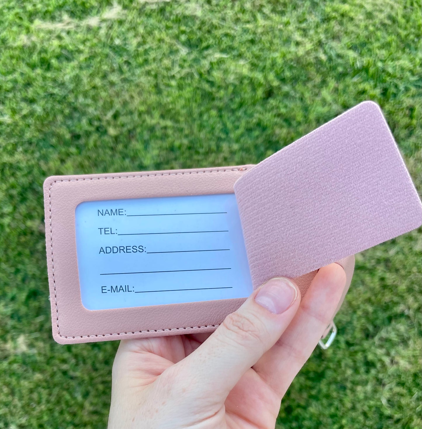 Estuche de pasaporte y etiqueta de maleta - Set para viaje