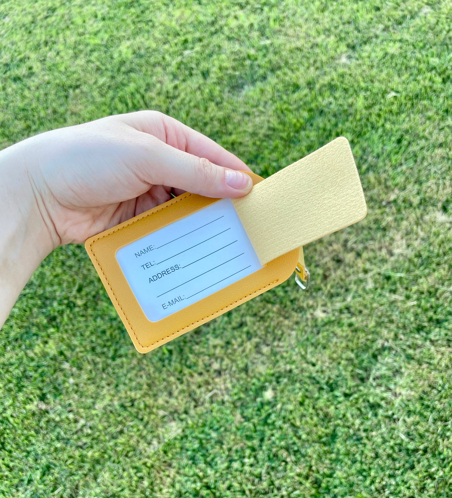 Estuche de pasaporte y etiqueta de maleta - Set para viaje