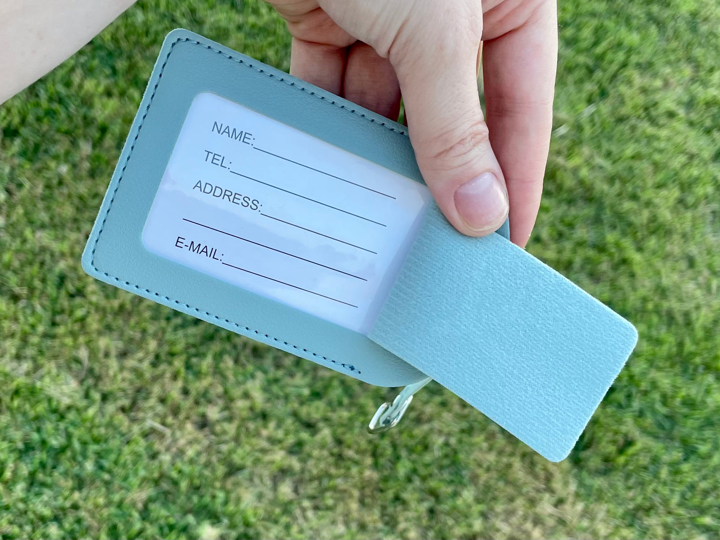 Estuche de pasaporte y etiqueta de maleta - Set para viaje