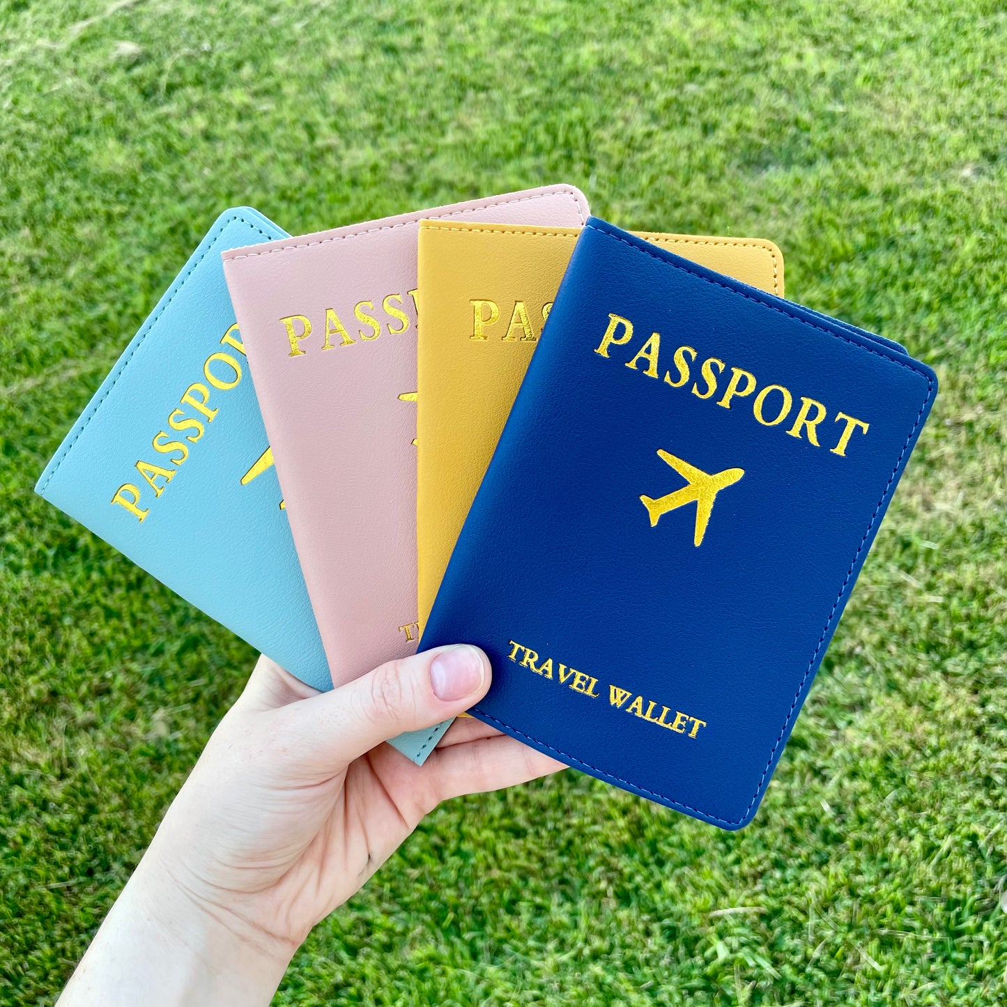 Estuche de pasaporte y etiqueta de maleta - Set para viaje
