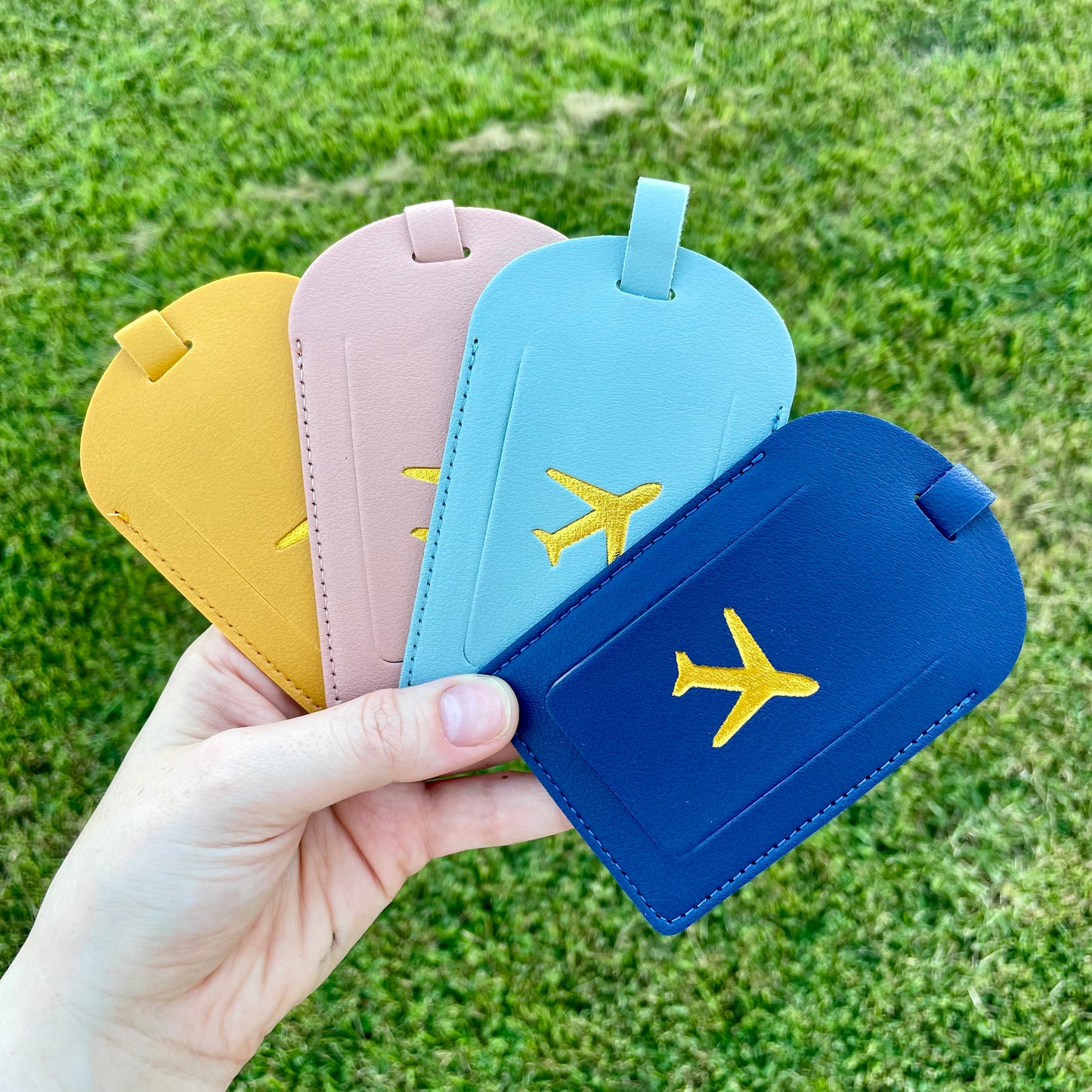 Estuche de pasaporte y etiqueta de maleta - Set para viaje