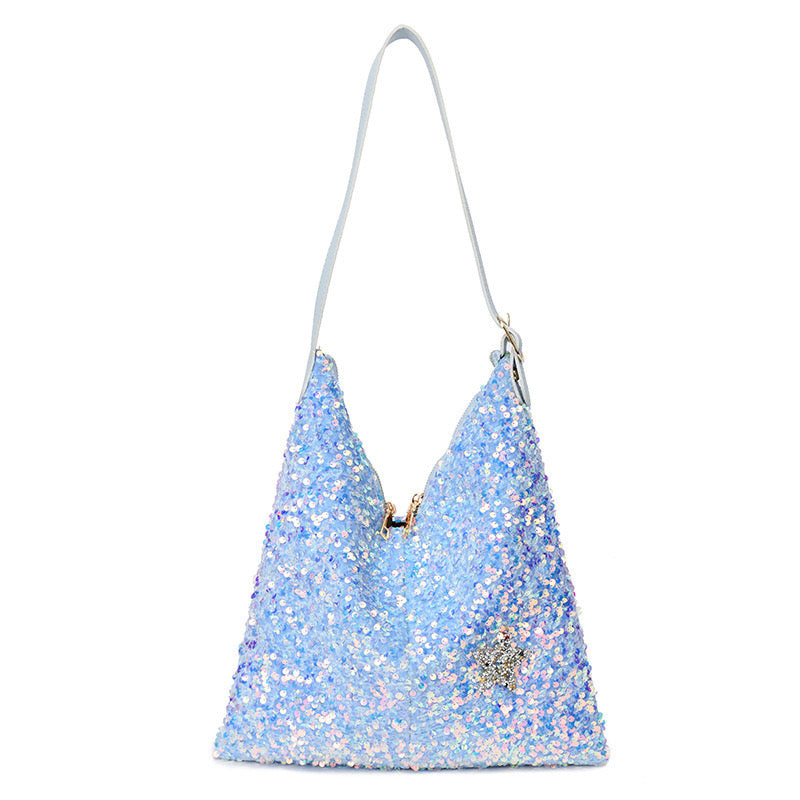 Cartera de Hombro - Estilo Lentejuelas de Brillo