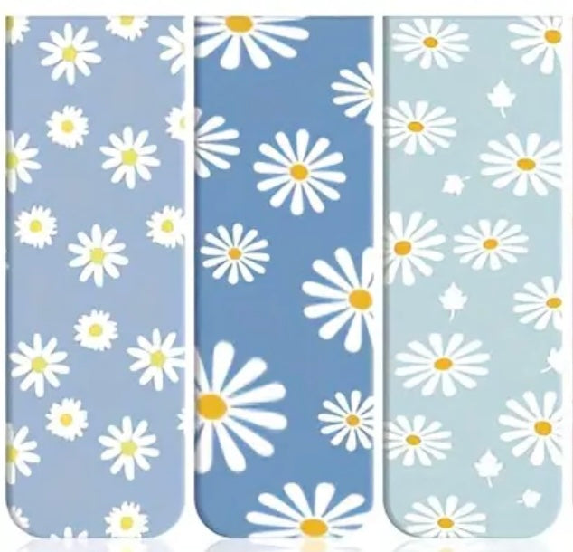 Marcadores de Libros Magnéticos - Diseño Floral