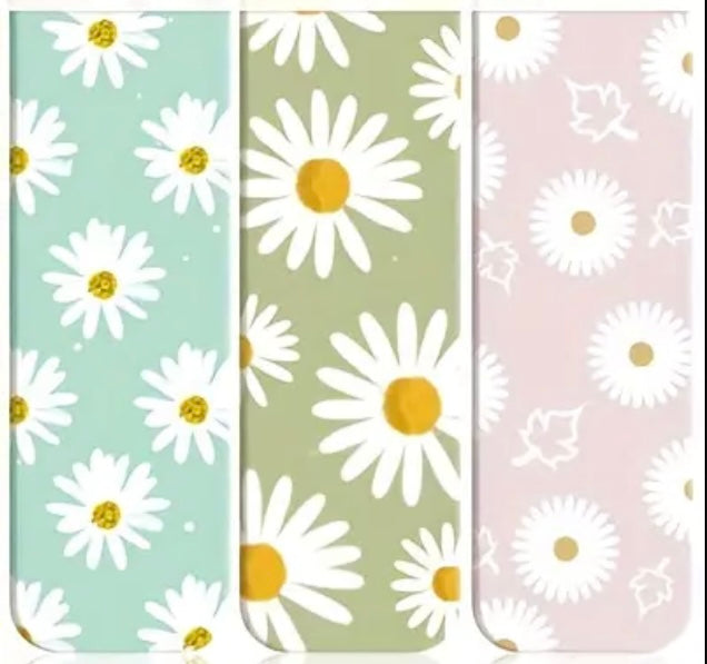 Marcadores de Libros Magnéticos - Diseño Floral