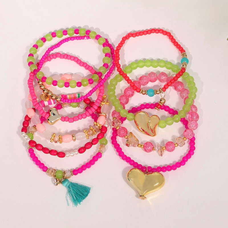 Set de Pulseras Estilo Bohemio - 10 Unidades