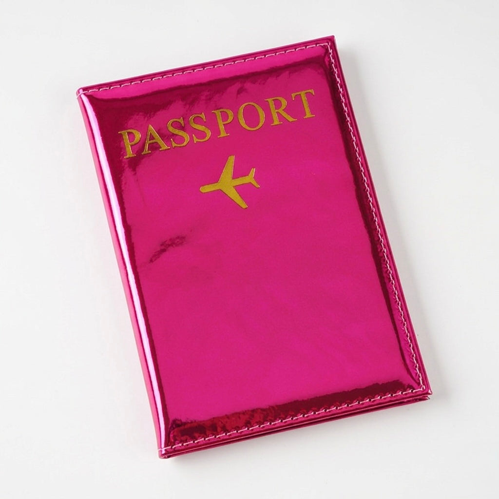 Estuche de Pasaporte - Color Metálico y Tornasol (Variedad)