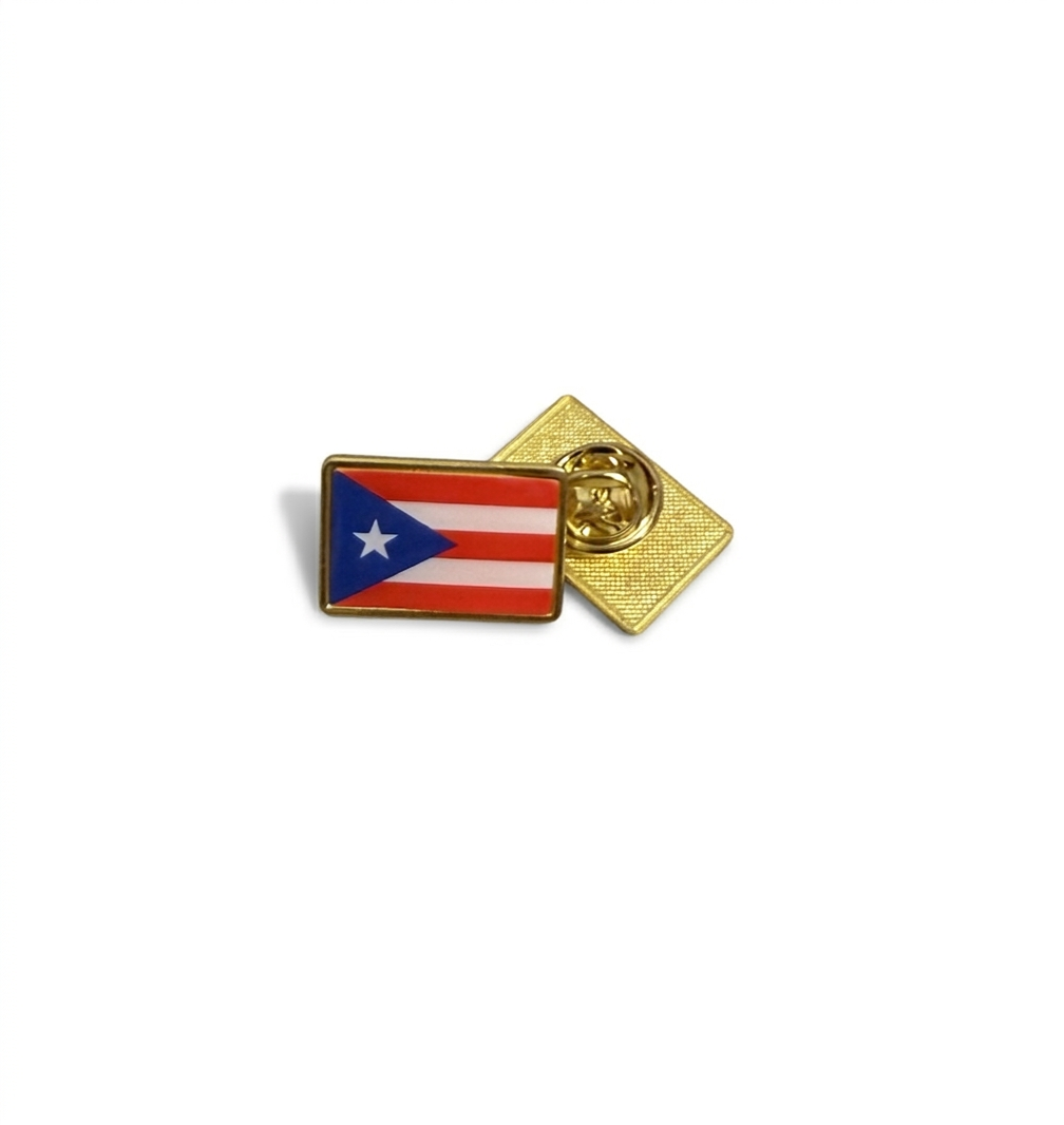 Pin con Bandera de Puerto Rico