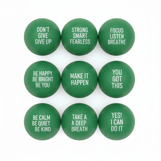 Bolas Antiestrés con Frases Motivacionales (Variedad)