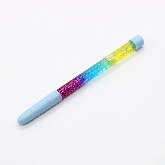 Bolígrafos con Diseño de Agua y Brillo - Tinta Azul