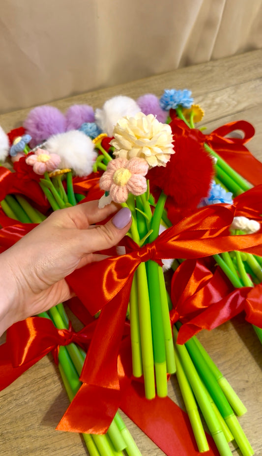 Arreglo de Flores... hecho con bolígrafos!
