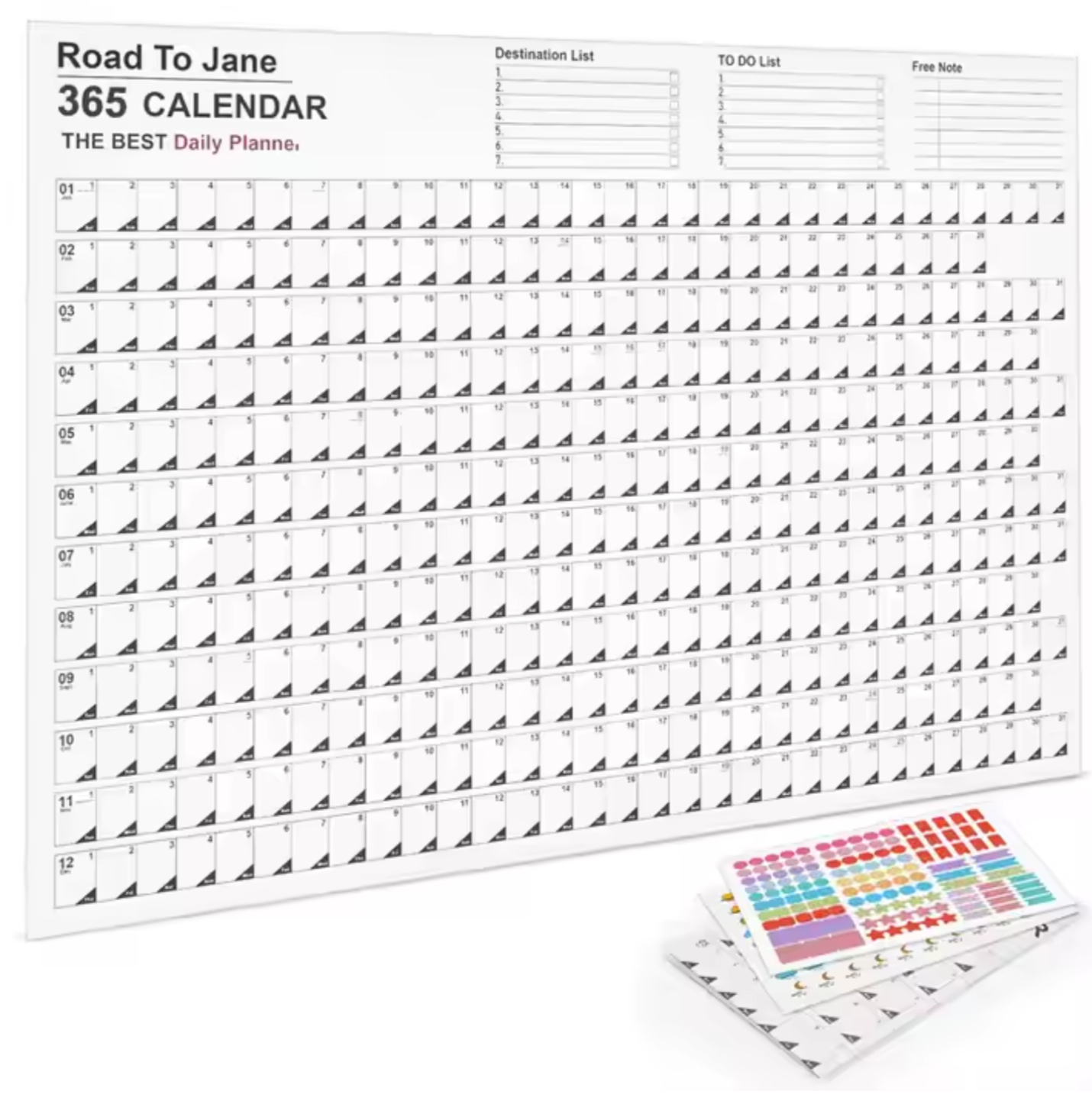 Calendario 365 Visual Completo - La Ruta Hacia el Autodescubrimiento y Proyecto Personal de Vida