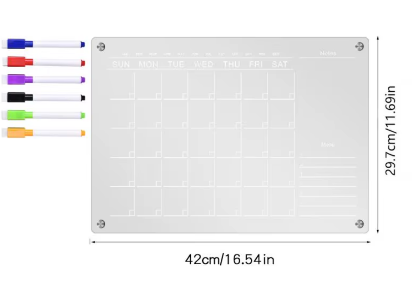 Calendario Acrílico Magnético / Magnetic Acrylic Calendar