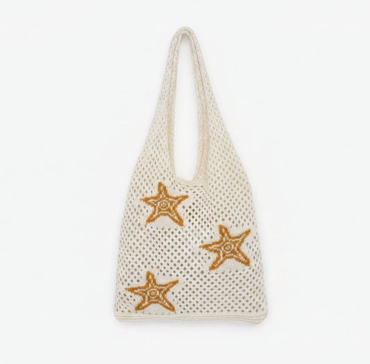 Tote Bag (Bolso) Tejido - Diseño Estrellas de Mar