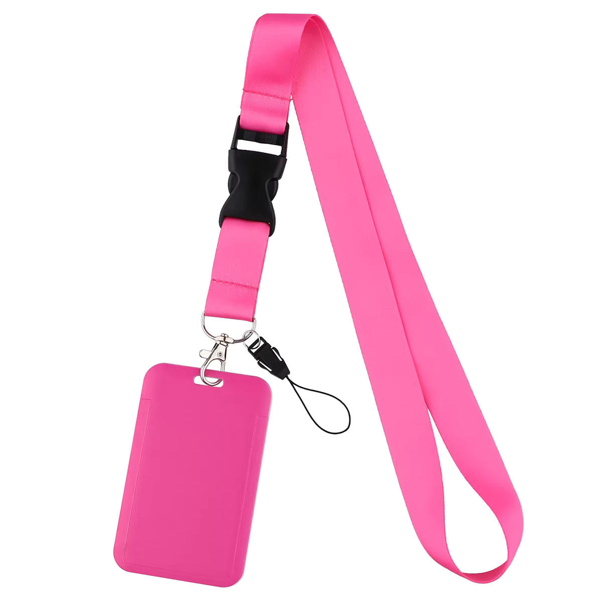 Lanyard con Portatarjetas en Acrílíco - Colores Sólidos (Variedad)