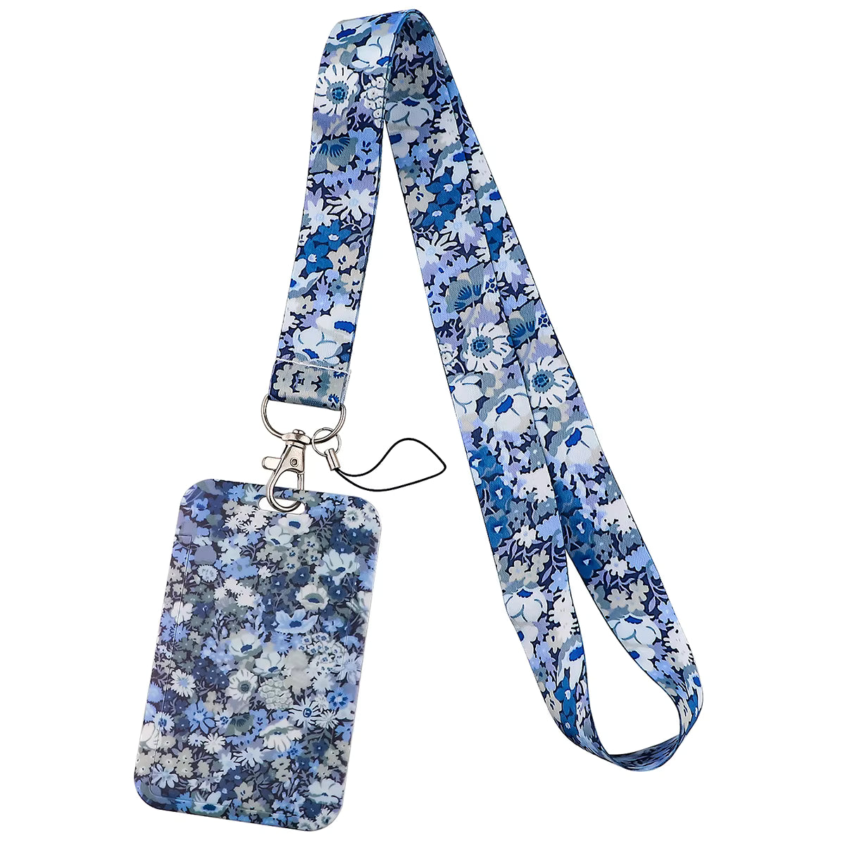 Lanyard con Portatarjetas en Acrílíco - Diseño Floral (Variedad)