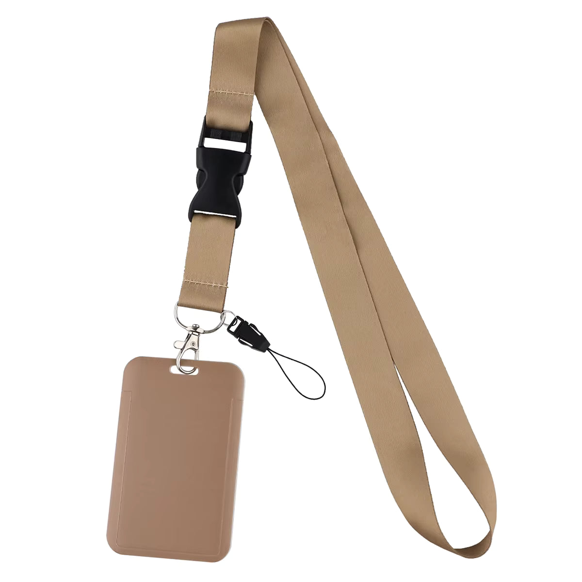 Lanyard con Portatarjetas en Acrílíco - Colores Sólidos (Variedad)