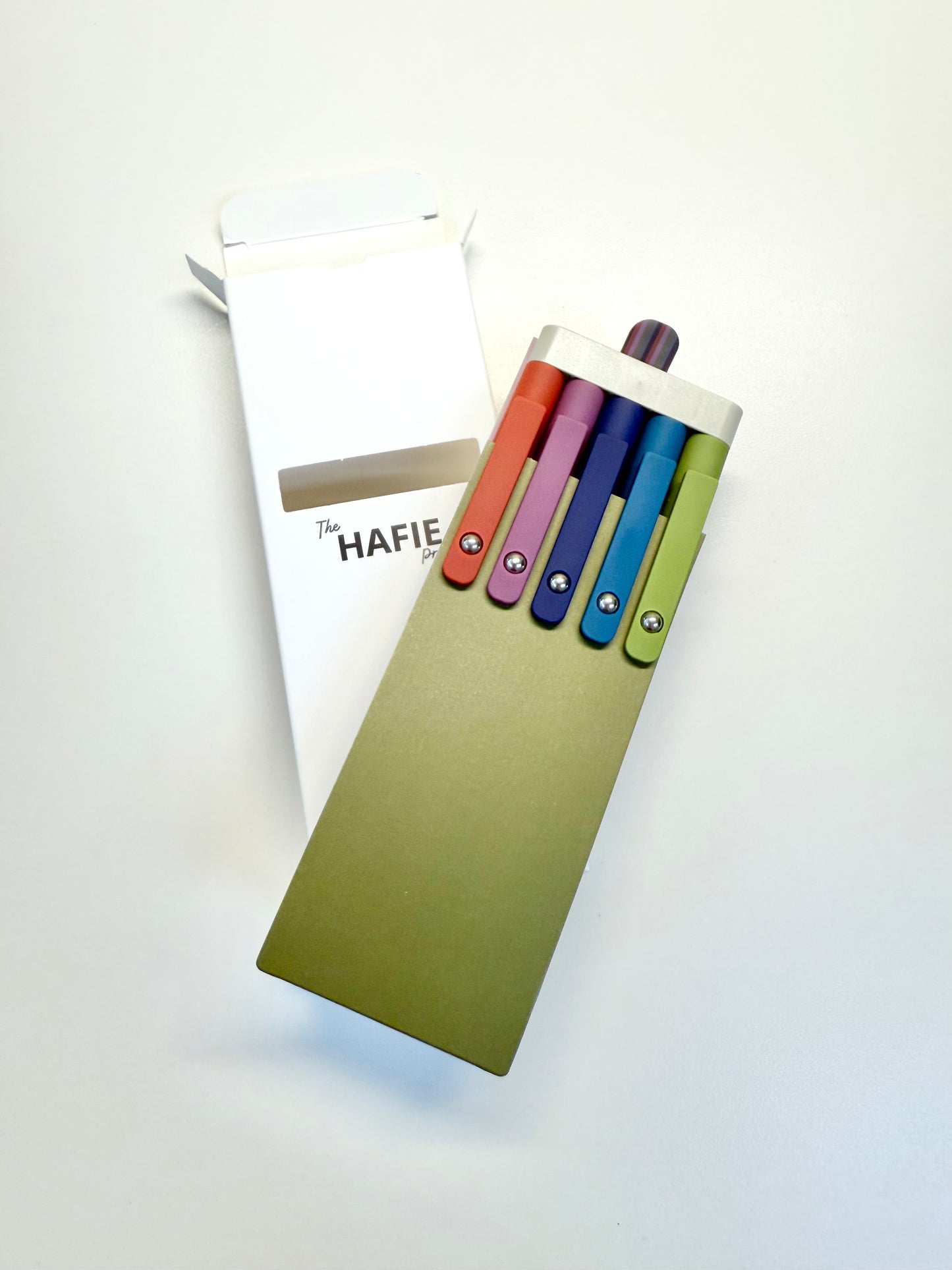 Set de 5 Bolígrafos - Punta Fina y Tinta Negra