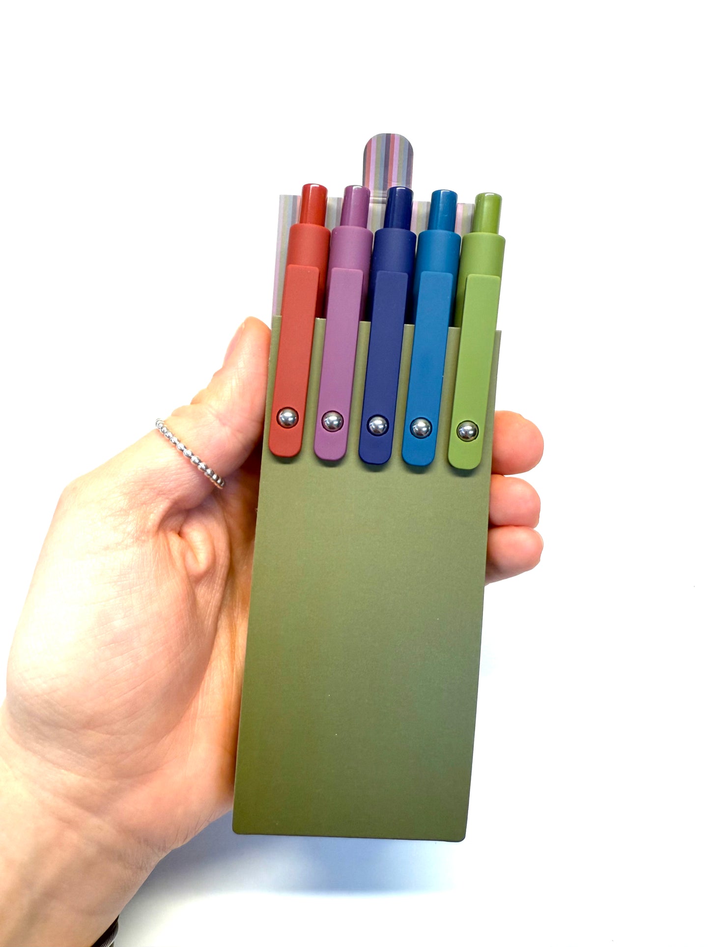 Set de 5 Bolígrafos - Punta Fina y Tinta Negra