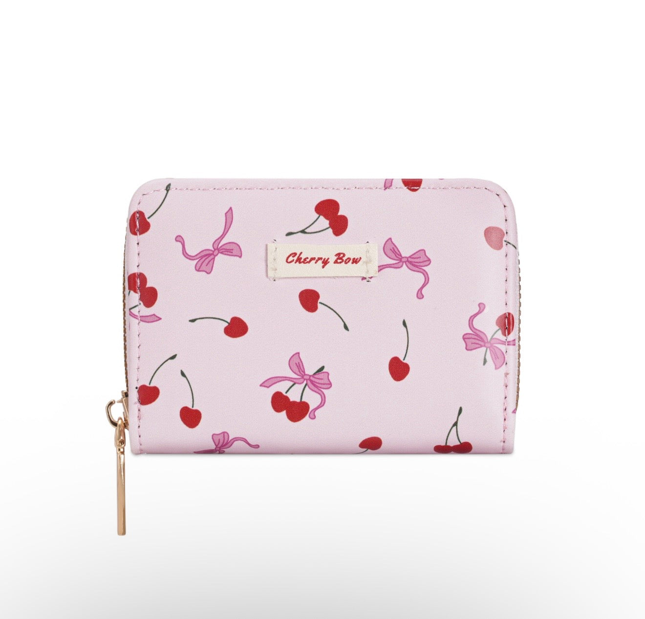 Wallet Compacta - Diseño de Cherry y Lazo 🍒🎀