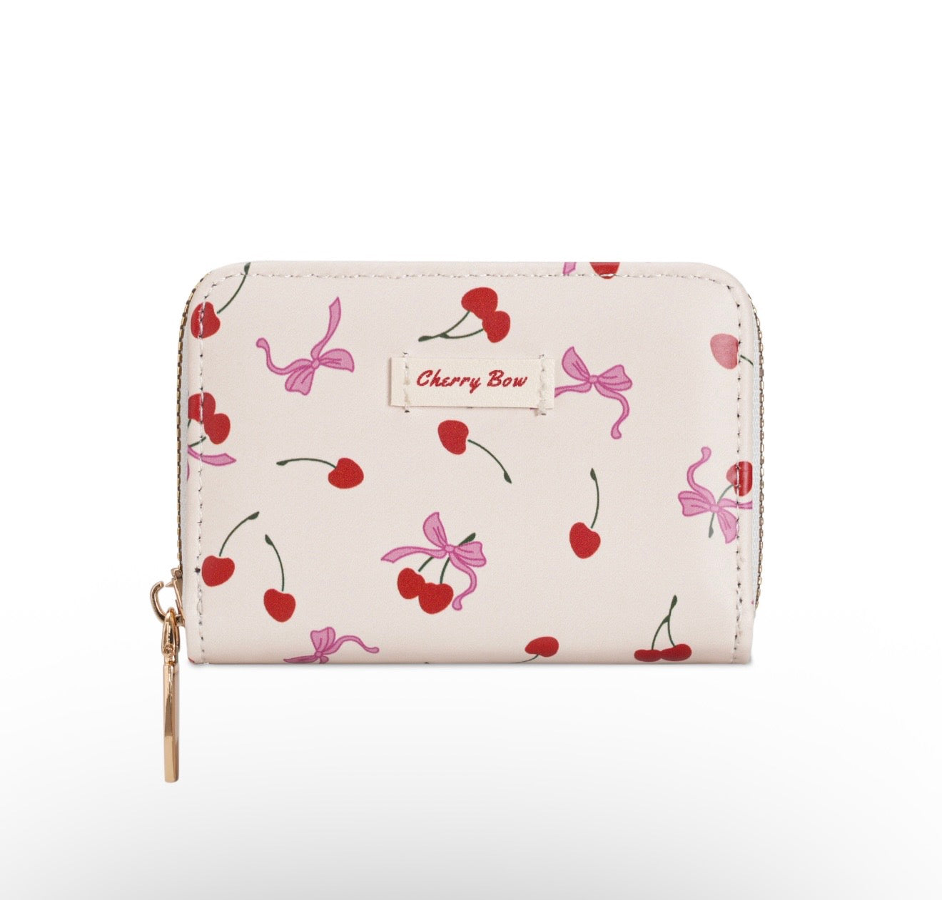 Wallet Compacta - Diseño de Cherry y Lazo 🍒🎀