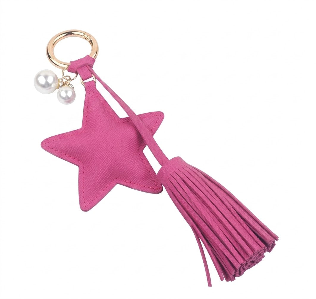 Llavero de Estrella en Cuero Sintético - Variedad