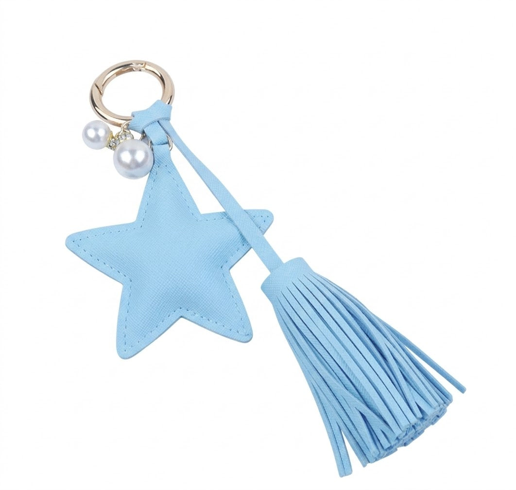 Llavero de Estrella en Cuero Sintético - Variedad
