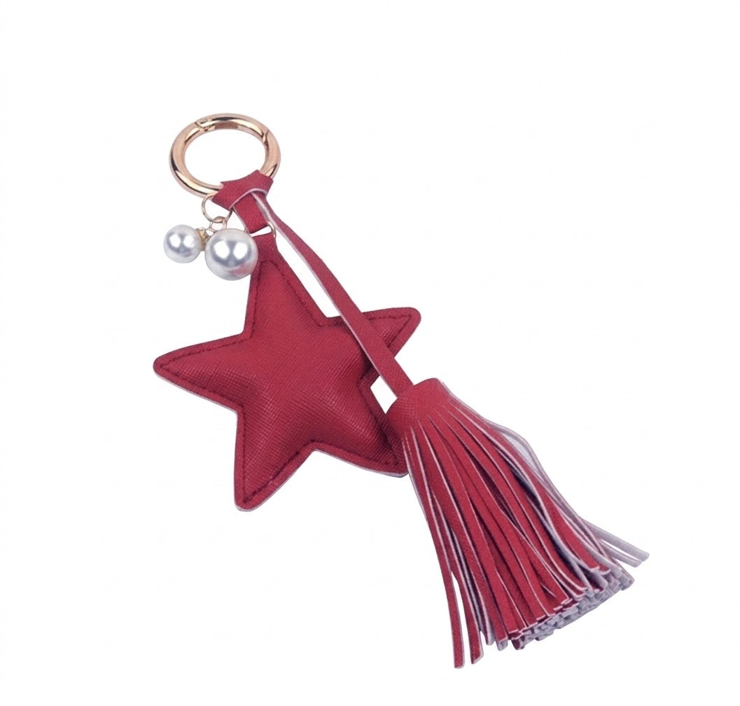 Llavero de Estrella en Cuero Sintético - Variedad