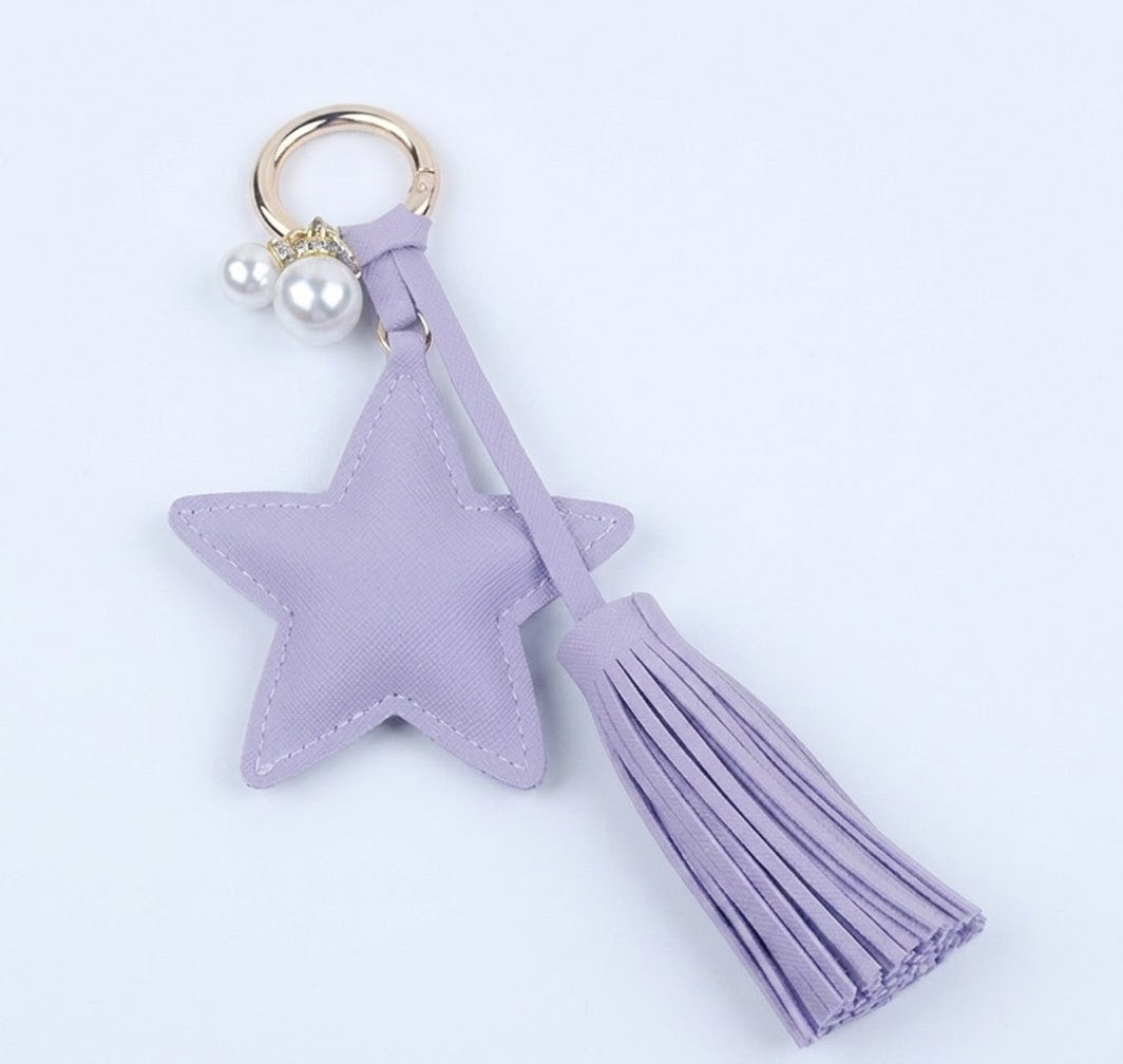 Llavero de Estrella en Cuero Sintético - Variedad