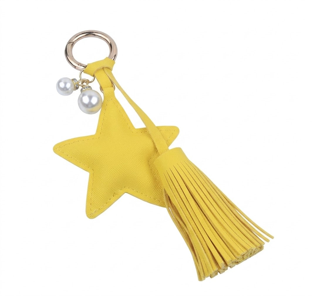 Llavero de Estrella en Cuero Sintético - Variedad