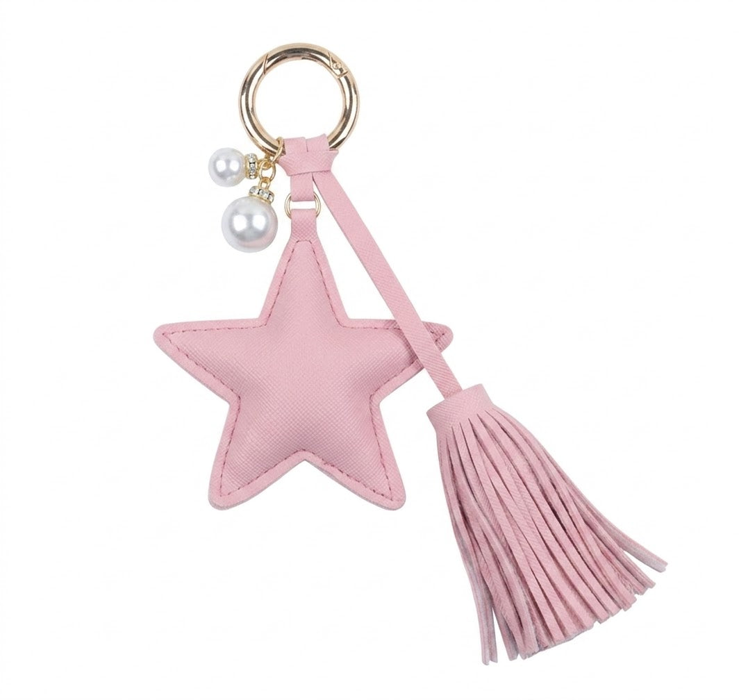 Llavero de Estrella en Cuero Sintético - Variedad