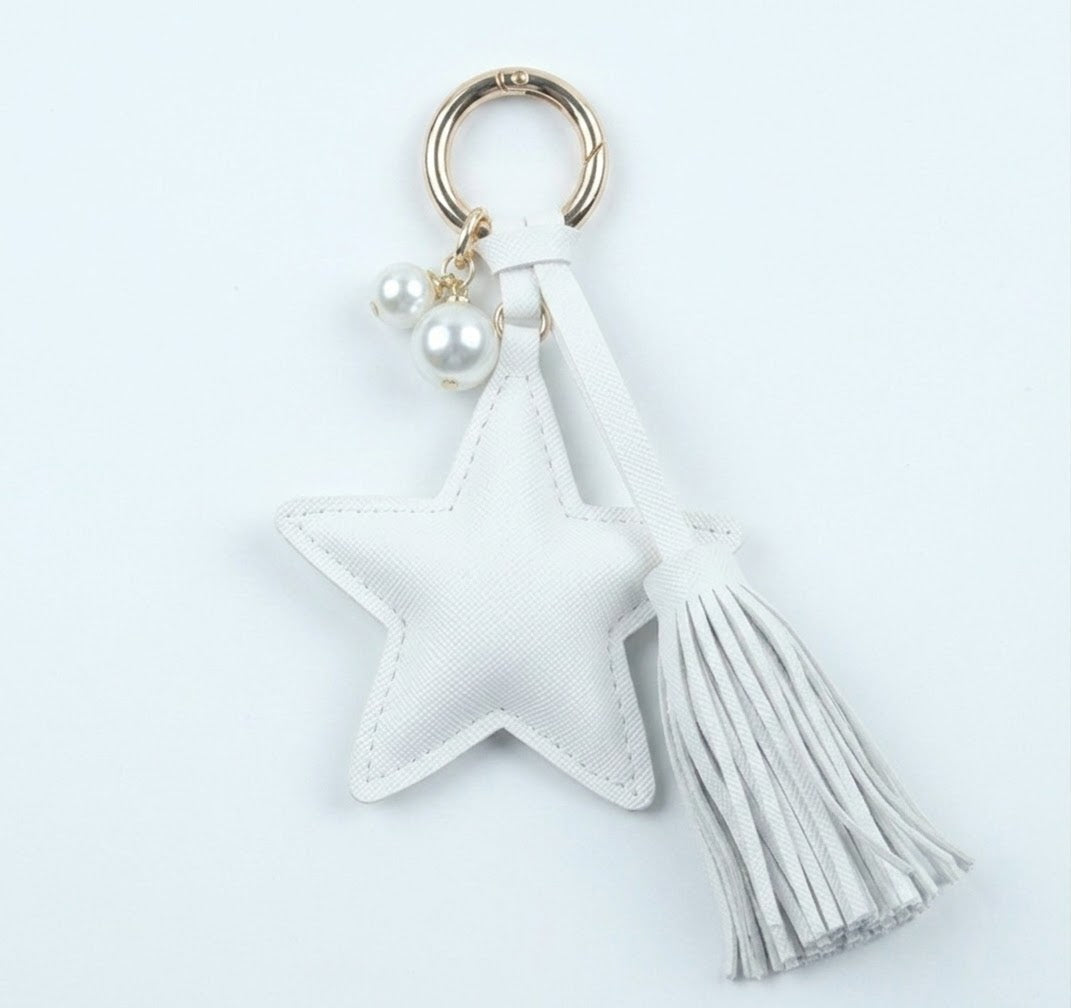 Llavero de Estrella en Cuero Sintético - Variedad