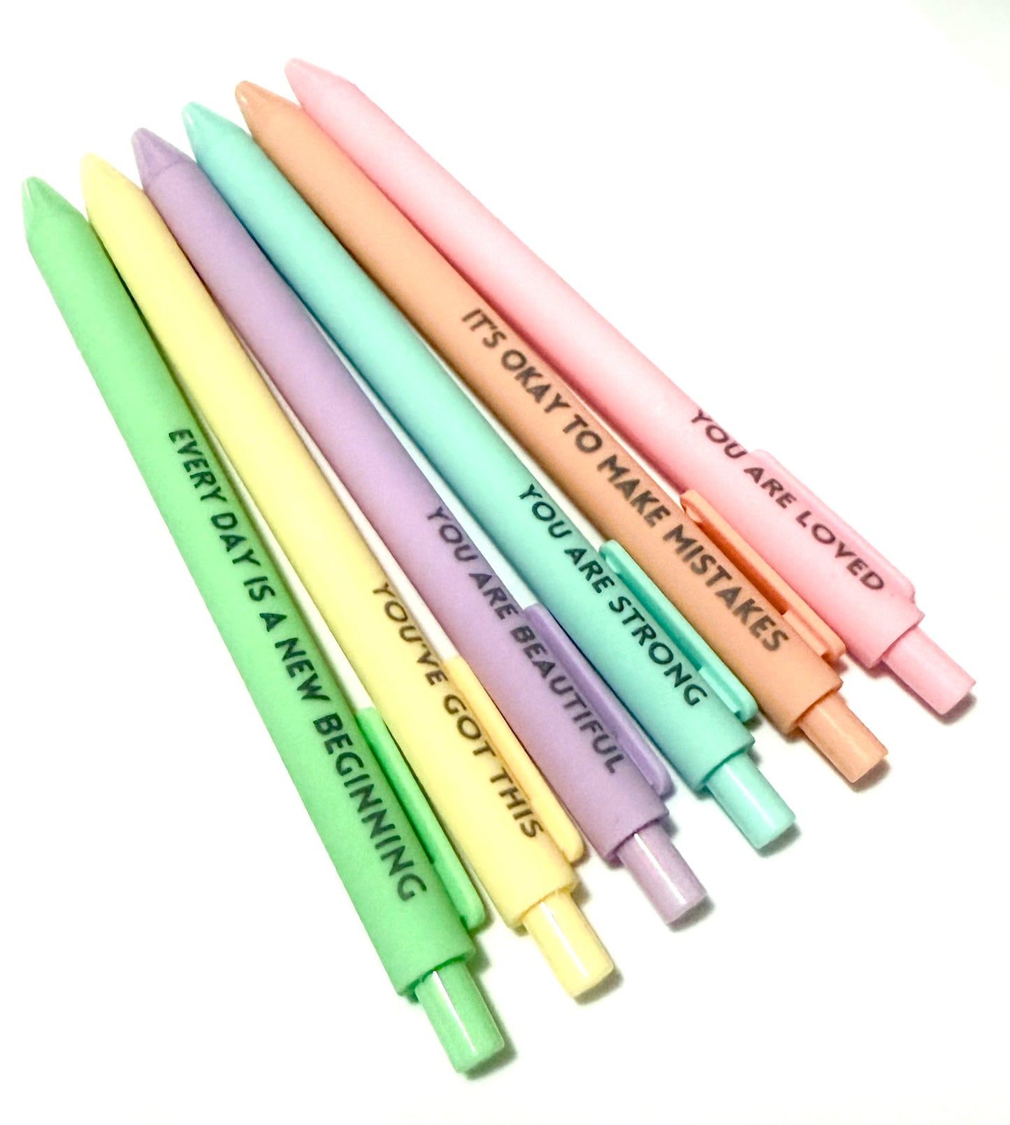 Set de Bolígrafos con Frases Motivacionales - Tinta Negra