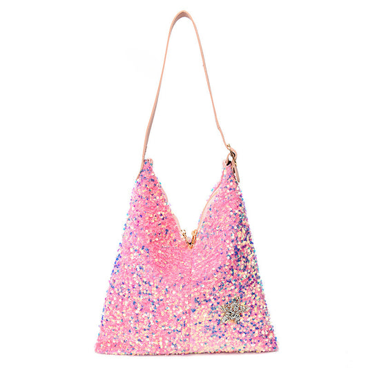Cartera de Hombro - Estilo Lentejuelas de Brillo