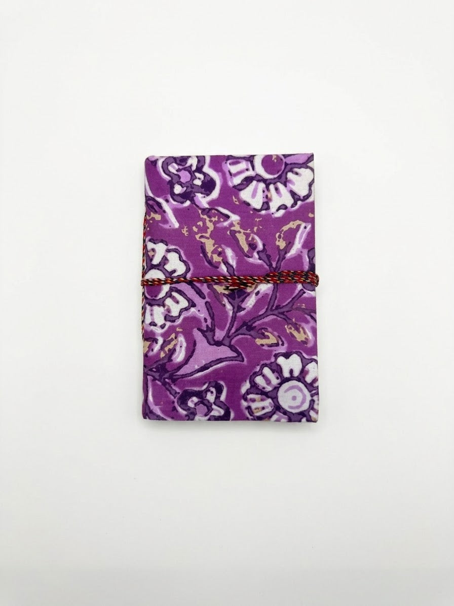 Journal/ Libreta de Tela en Papel Reciclado - (Variedad)
