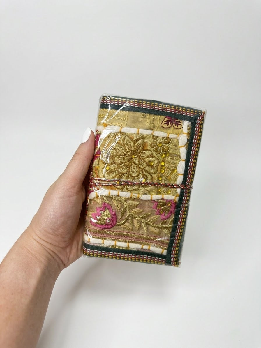 Journal / Libreta en Tela con Diseños Florales (Variedad)
