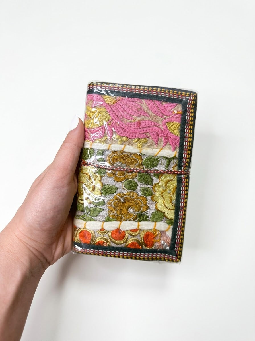 Journal / Libreta en Tela con Diseños Florales (Variedad)