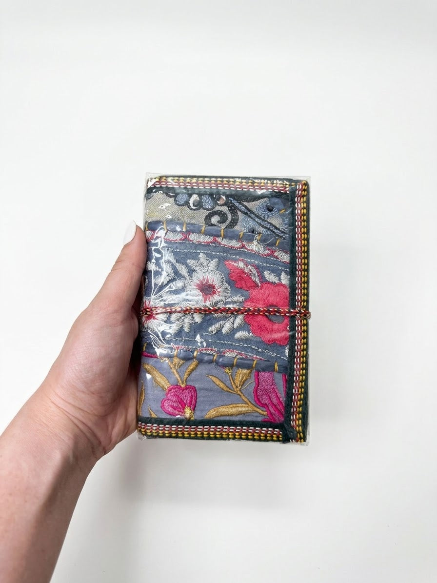 Journal / Libreta en Tela con Diseños Florales (Variedad)