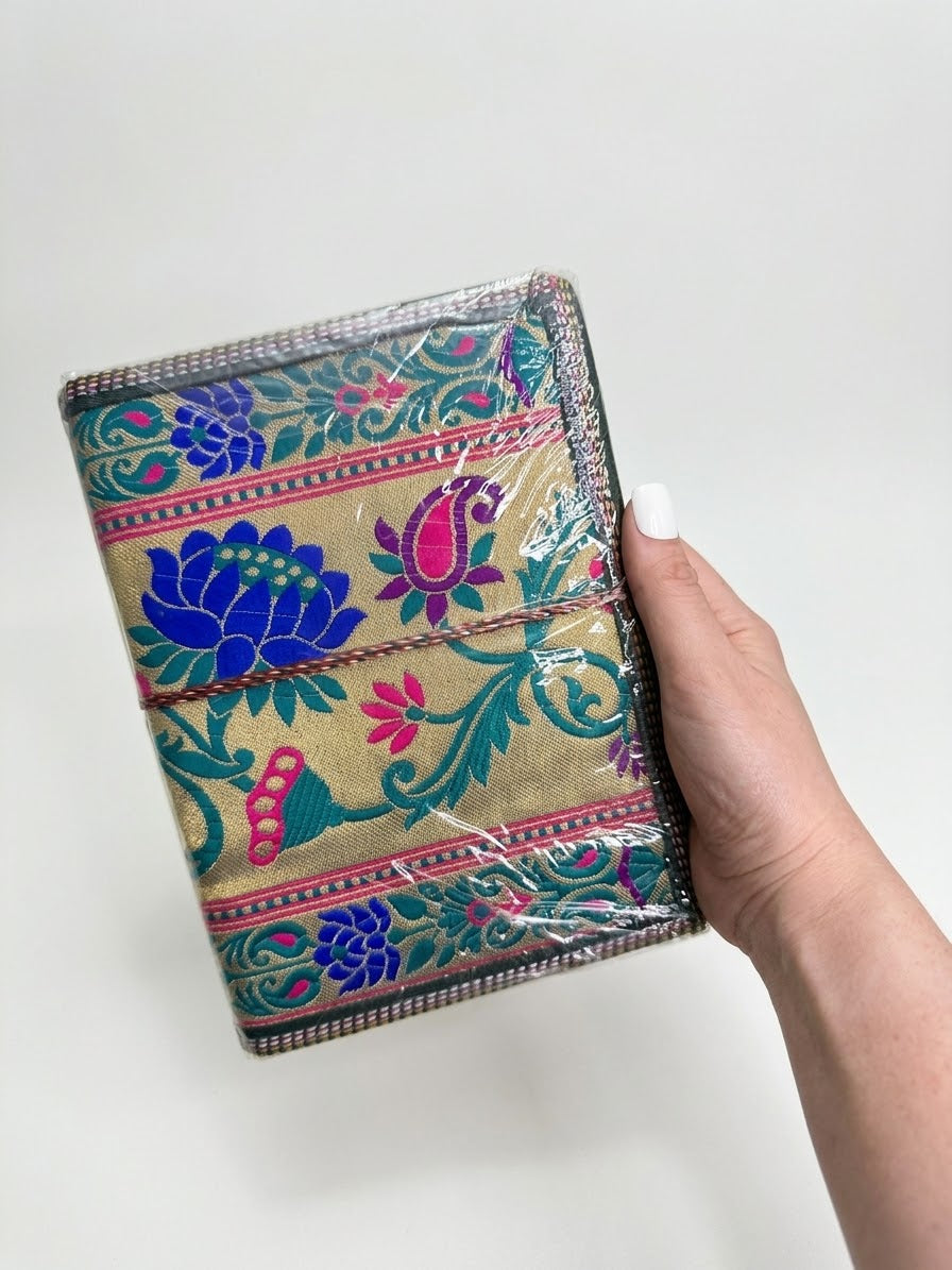 Journal / Libreta en Tela con Diseños Florales (Variedad)