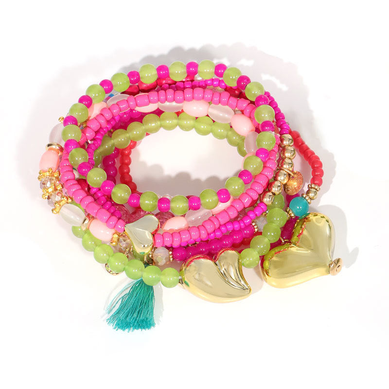Set de Pulseras Estilo Bohemio - 10 Unidades