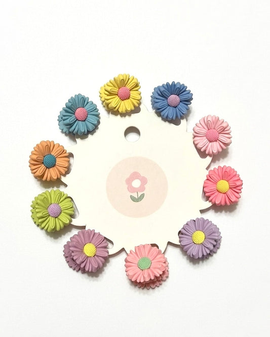 Set de Mini Pinches de Cabello - Diseño de Flores