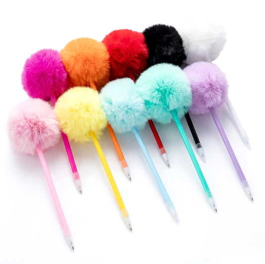 Bolígrafos Pompón - Tinta Negra (Variedad)