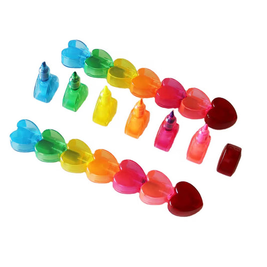 Highlighters (Marcadores) - Diseño de Corazones