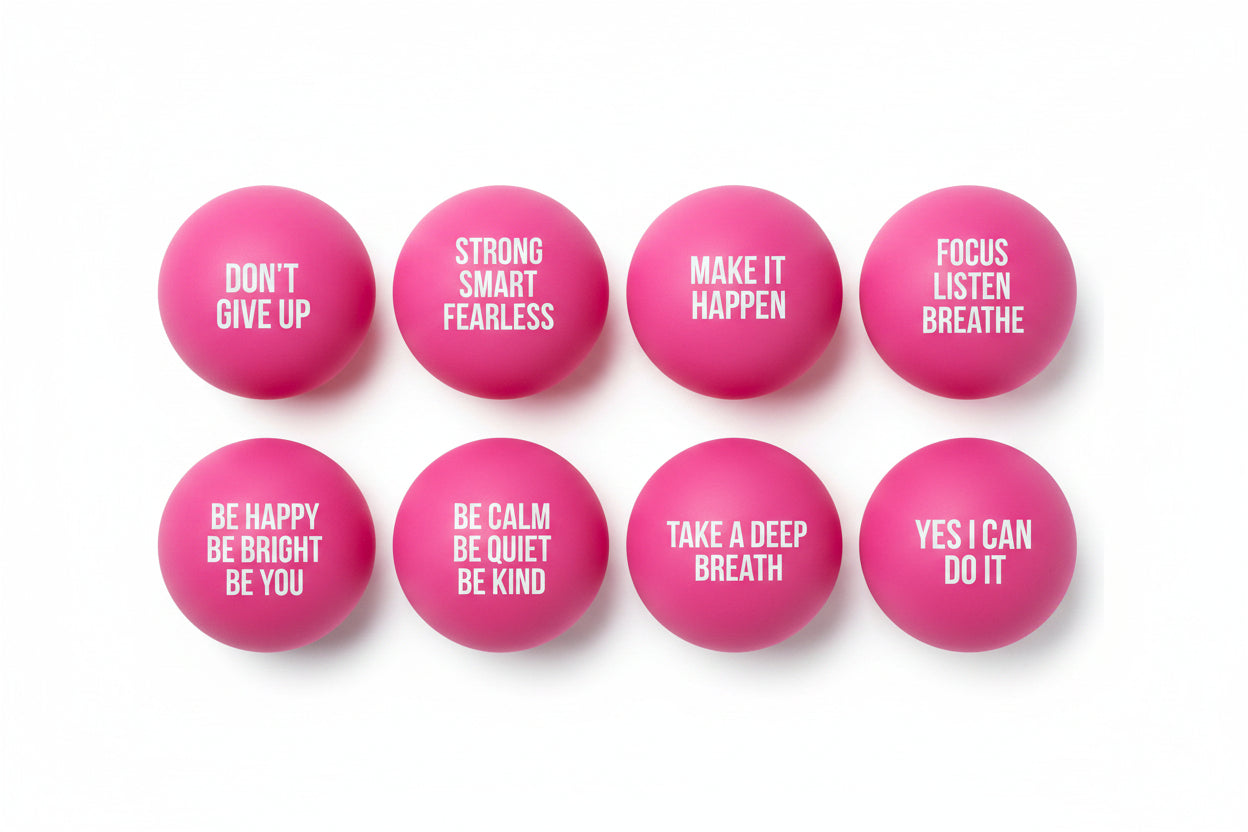 Bolas Antiestrés con Frases Motivacionales (Variedad)