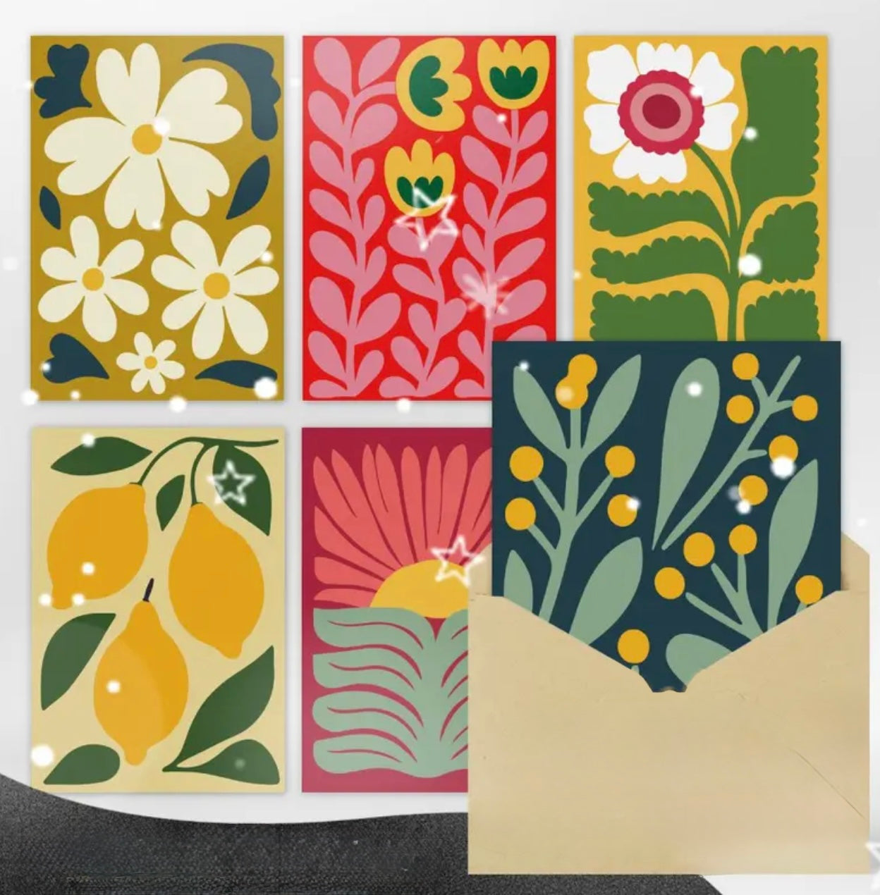 Tarjeta / Postal - 6 Diseños Tropicales
