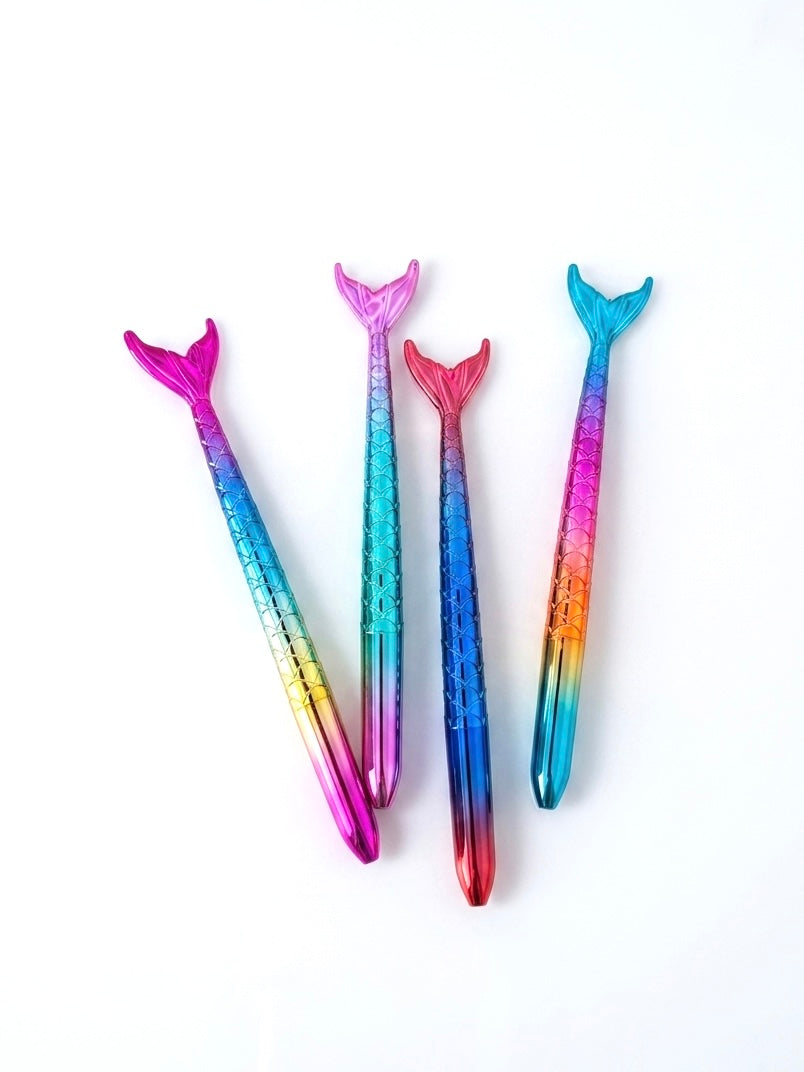 Bolígrafos con Diseño de Cola de Sirena -  Tinta Azul