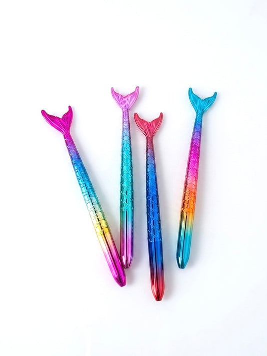 Bolígrafos con Diseño de Cola de Sirena -  Tinta Azul