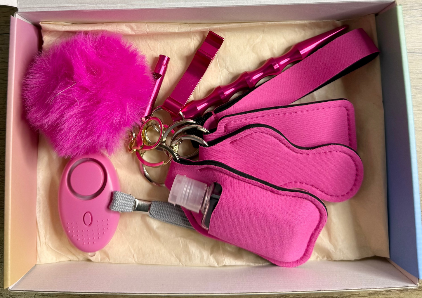 Caja de Regalo con Set de Llavero Autodefensa - 11 Unidades