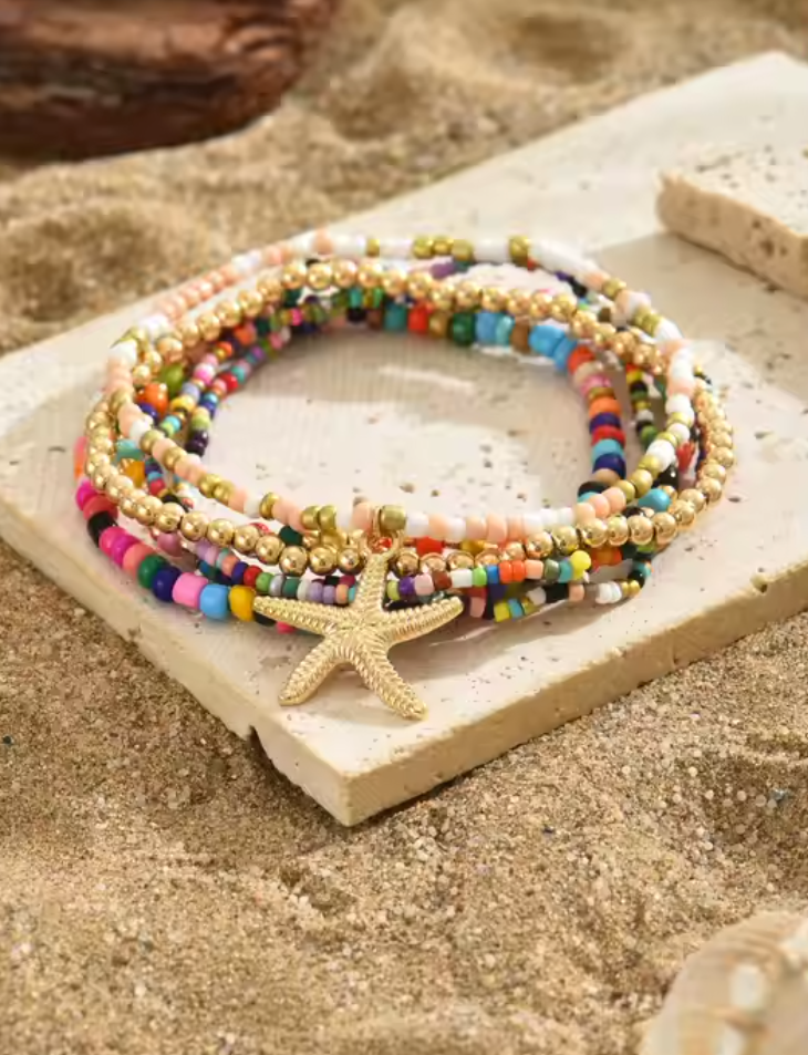 Pulsera de Tobillo Boho - Multicolores o Blanco